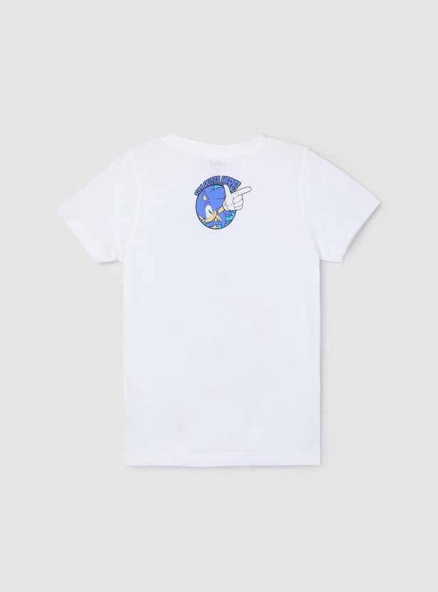 Boys Sonic Printed T-shirt