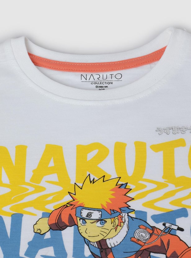 Buy Boys Naruto Printed T-shirt Online at just Rs. 399.0