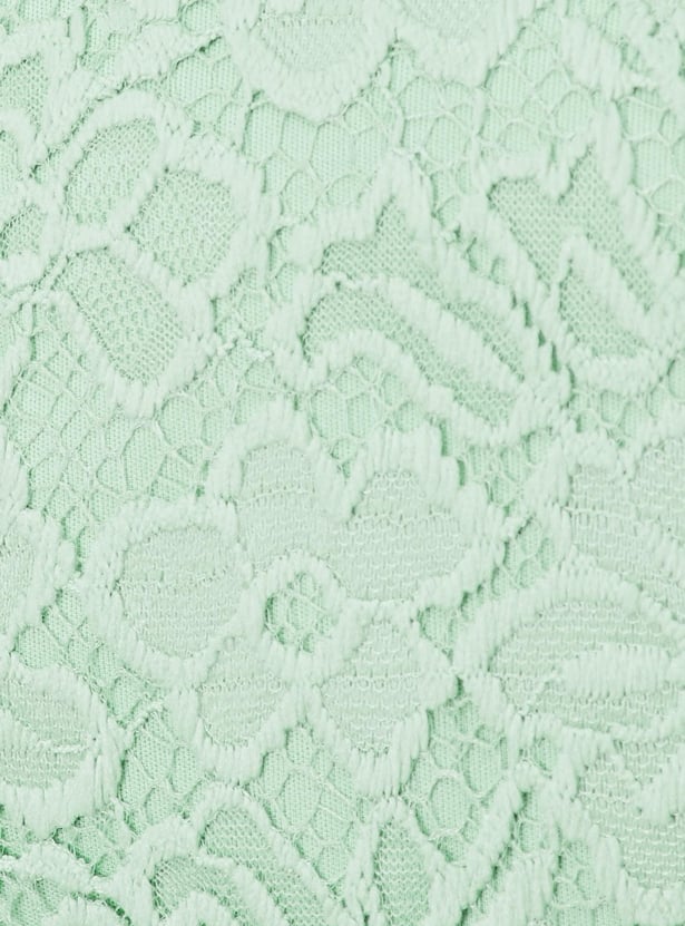 Women Schiffli A-Line Mini Dress