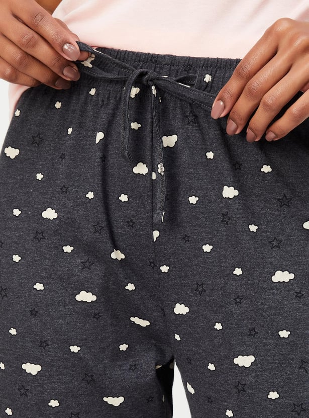 Women Quirky Printed PJ Set