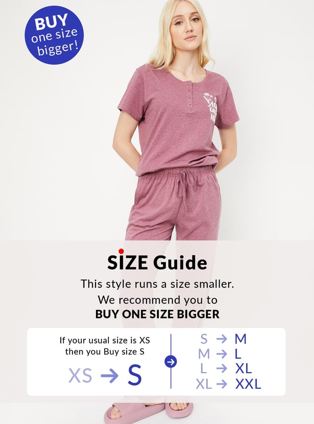 Women Printed PJ Set