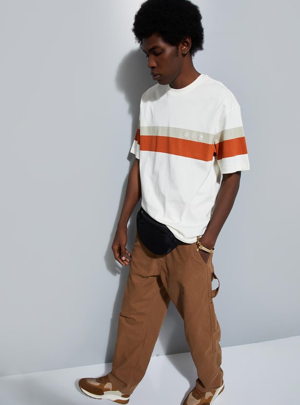 URB_N Men Oversized Striped T-shirt