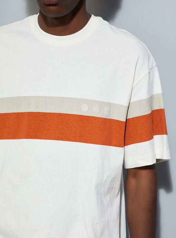 URB_N Men Oversized Striped T-shirt