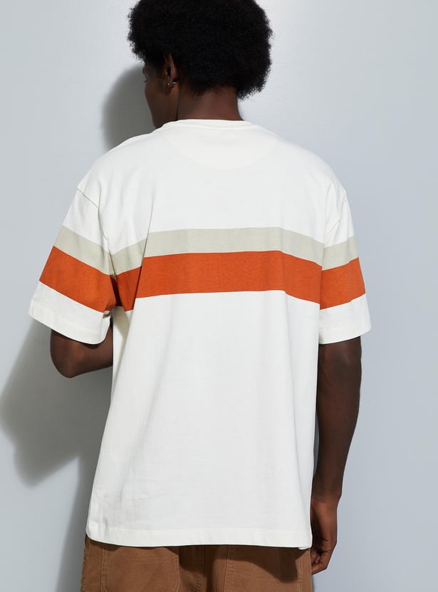 URB_N Men Oversized Striped T-shirt