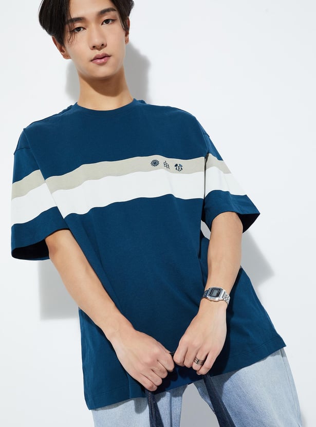 URB_N Men Oversized Striped T-shirt