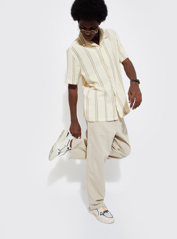 URB_N Men Striped Resort Shirt