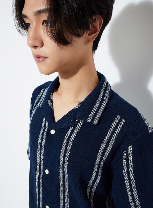 URB_N Men Striped Resort Shirt