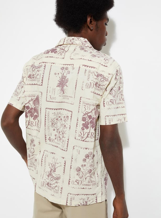 URB_N Men Regular Fit Printed Shirt