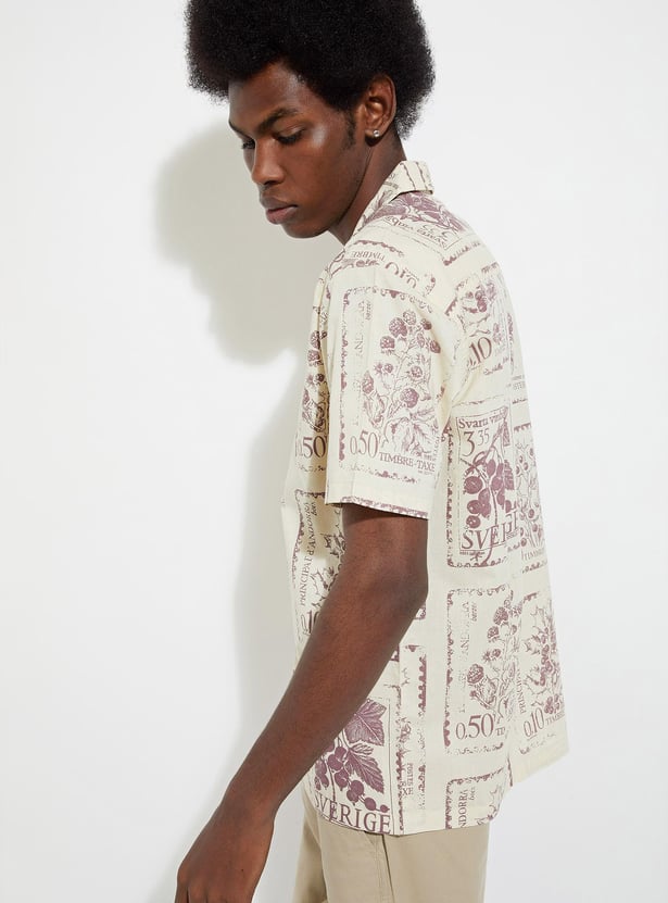 URB_N Men Regular Fit Printed Shirt