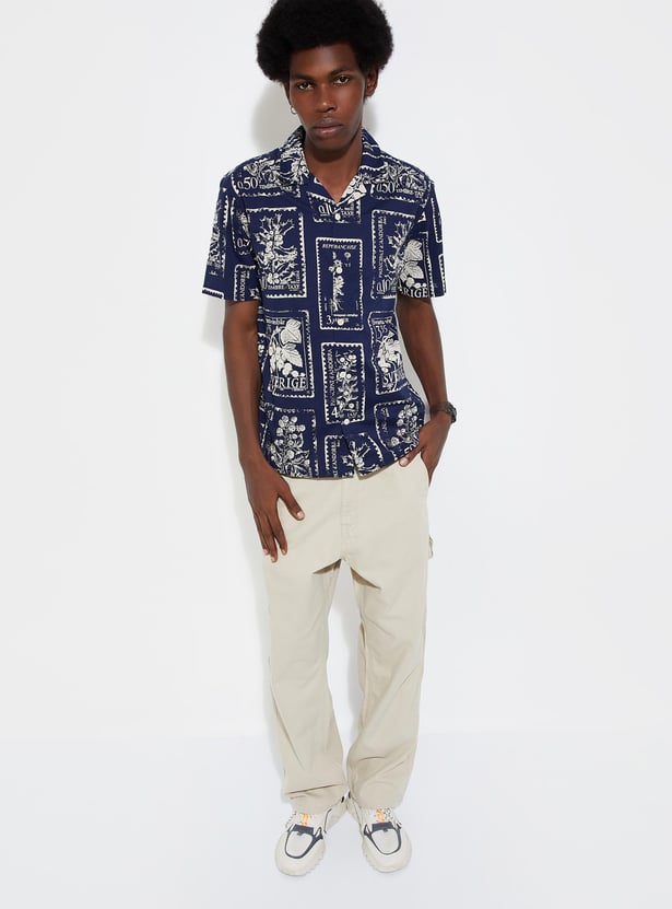 URB_N Men Regular Fit Printed Shirt