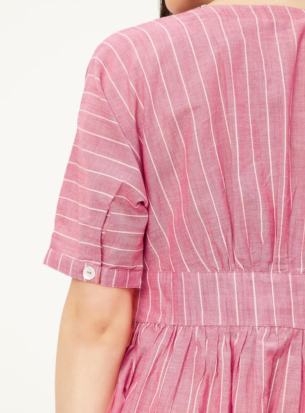 Women Checked A-line Dress