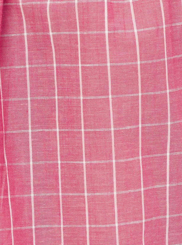 Women Checked A-line Dress