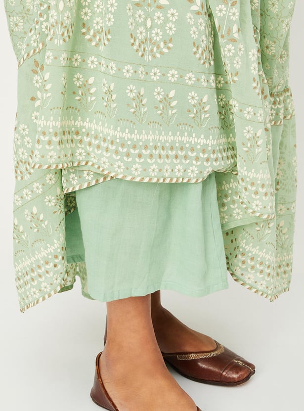 Women Printed Tiered Skirt