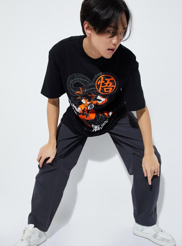 URB_N Men Oversized Dragon Ball-Z T-shirt