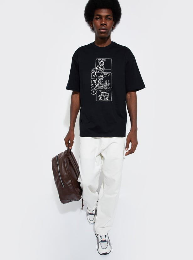 URB_N Men Oversized Garfield T-shirt