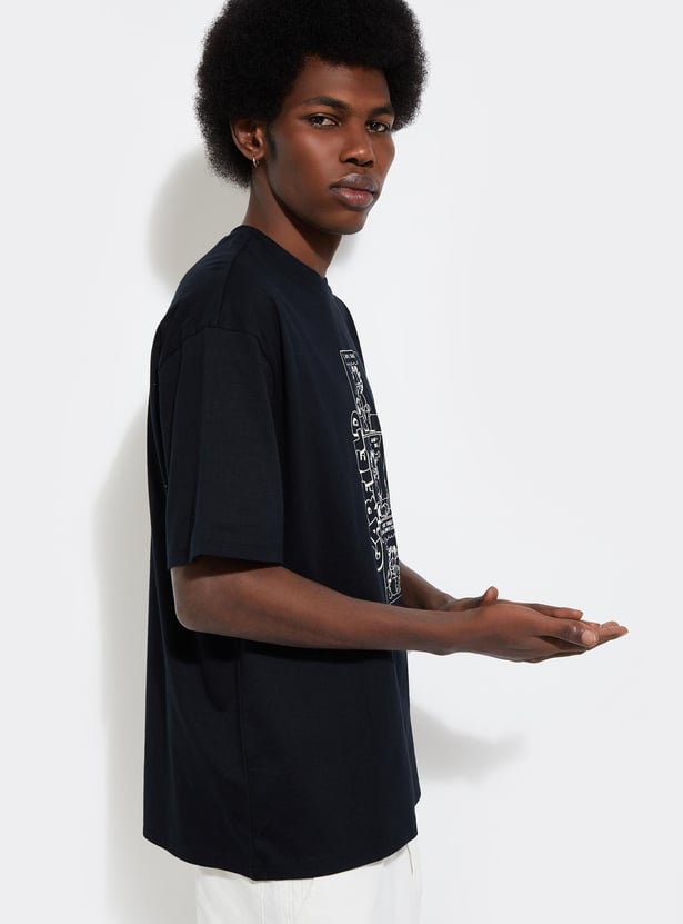 URB_N Men Oversized Garfield T-shirt