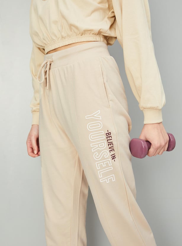 Women Typographic Printed Joggers