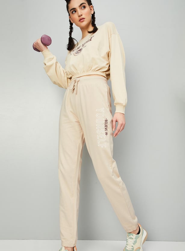 Women Typographic Printed Joggers