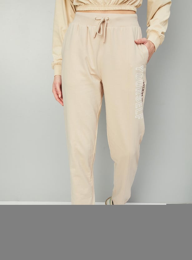 Women Typographic Printed Joggers