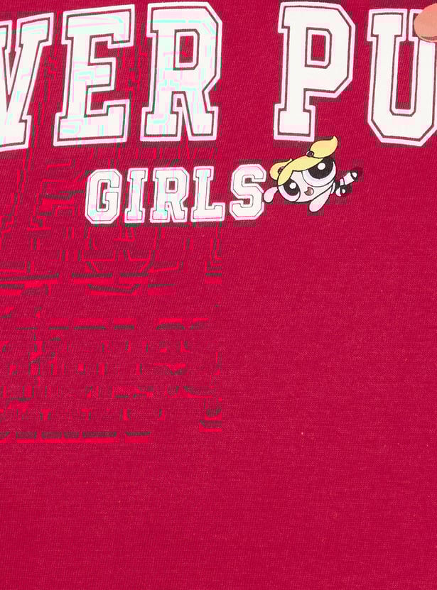 Women Power Puff Girls Printed T-shirt