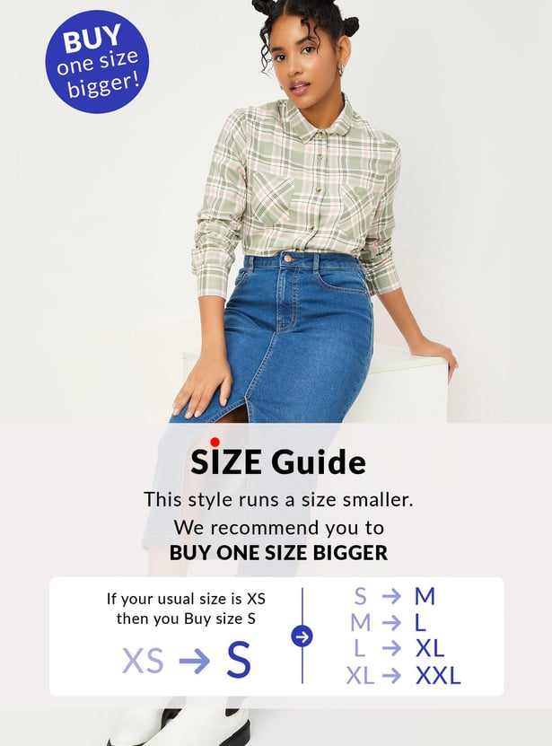 Women Checked Full Sleeves Shirt