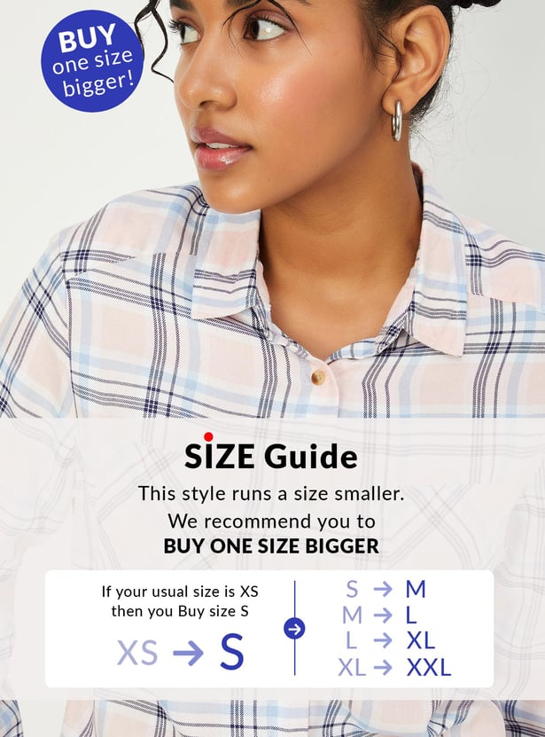 Women Checked Full Sleeves Shirt