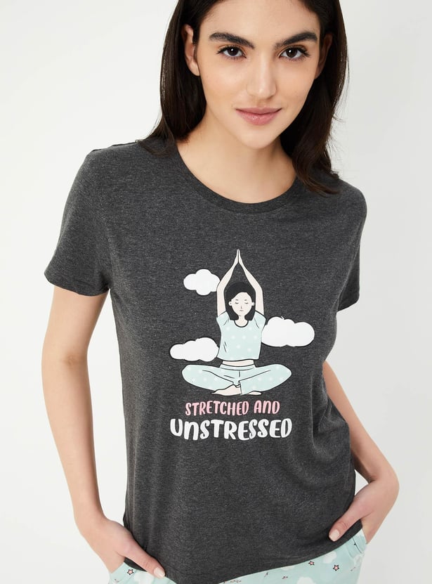 Women Printed PJ Set