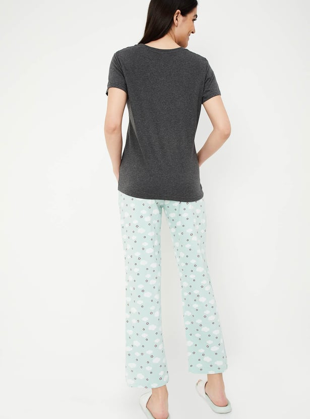 Women Printed PJ Set