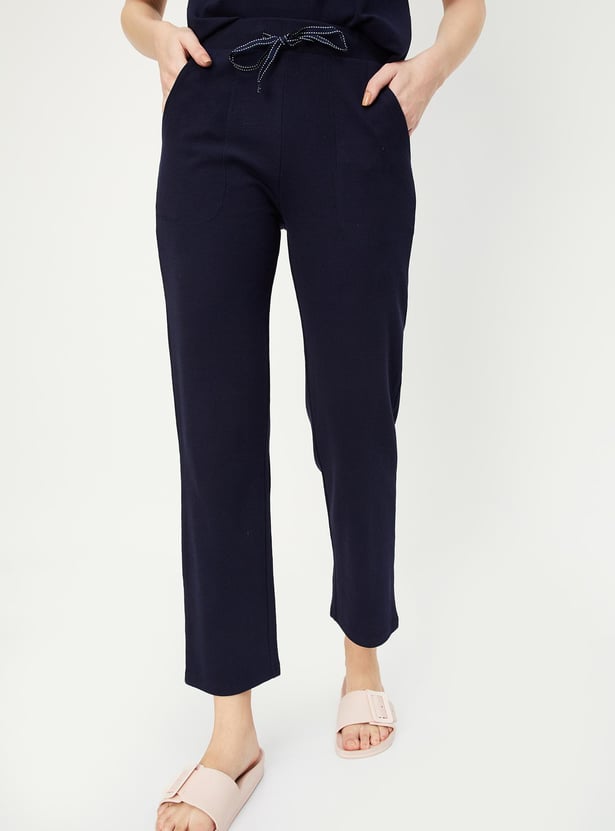 Women Solid PJ Set