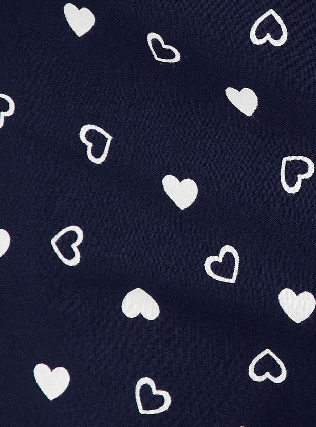 Women Heart Printed Capris