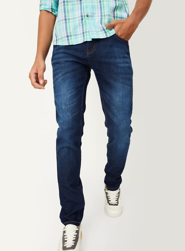 Boys Slim Fit Washed Jeans