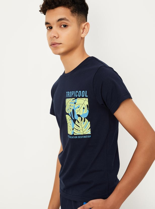 Boys Chest Print T-shirt