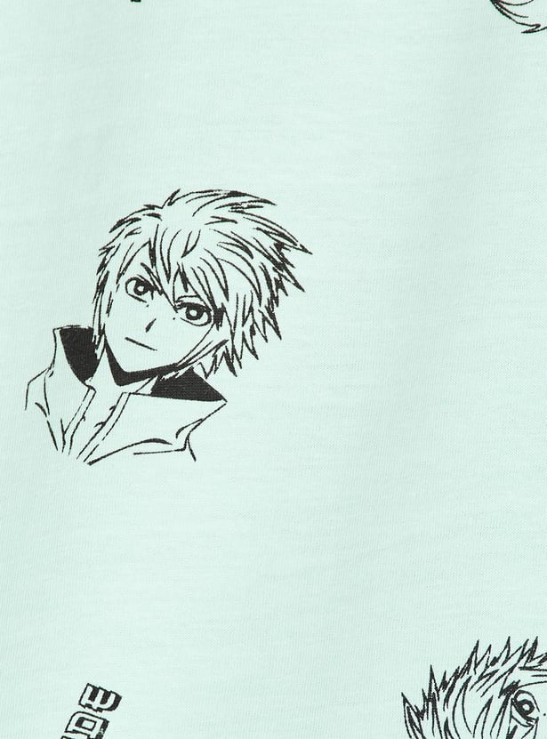 Boys Anime Print T-shirt