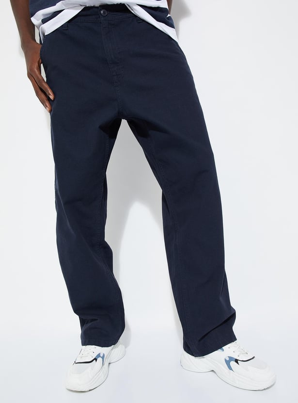 URB_N Men Solid Carpenter Pants