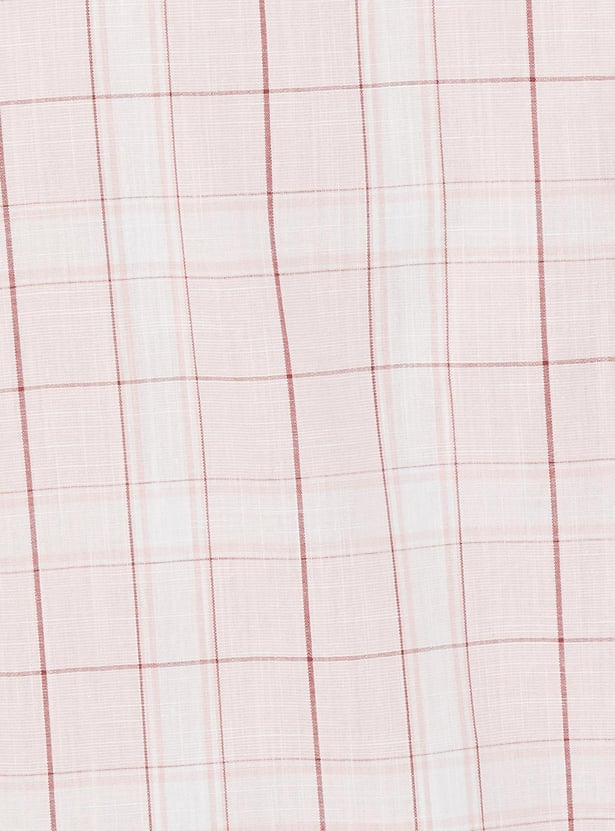 Men Regular Fit Checked Casual Shirt