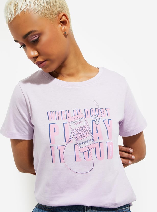 URB_N Women Graphic Printed T-shirt