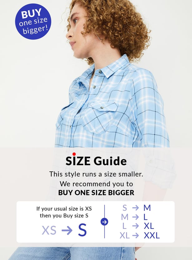 Women Checked Full Sleeves Shirt
