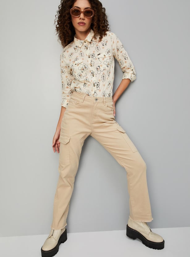 Women Mickey Printed Shirt