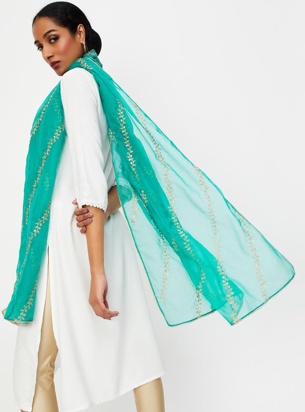 Women Embroidered Dupatta