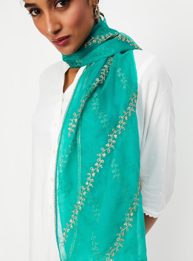 Women Embroidered Dupatta