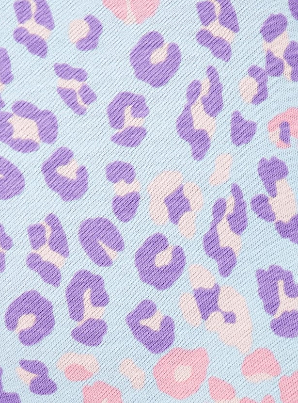 Girls Printed Full-Length Leggings
