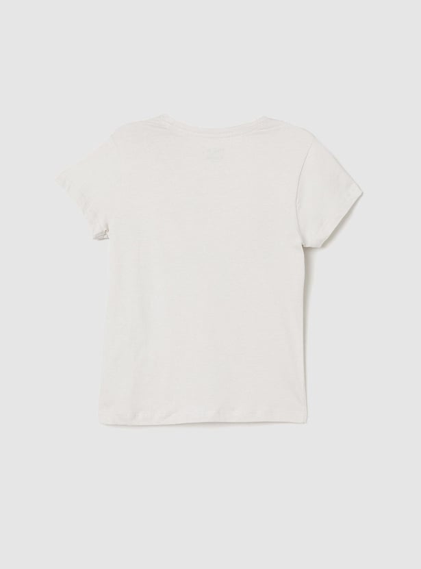 Girls Foil Printed T-shirt