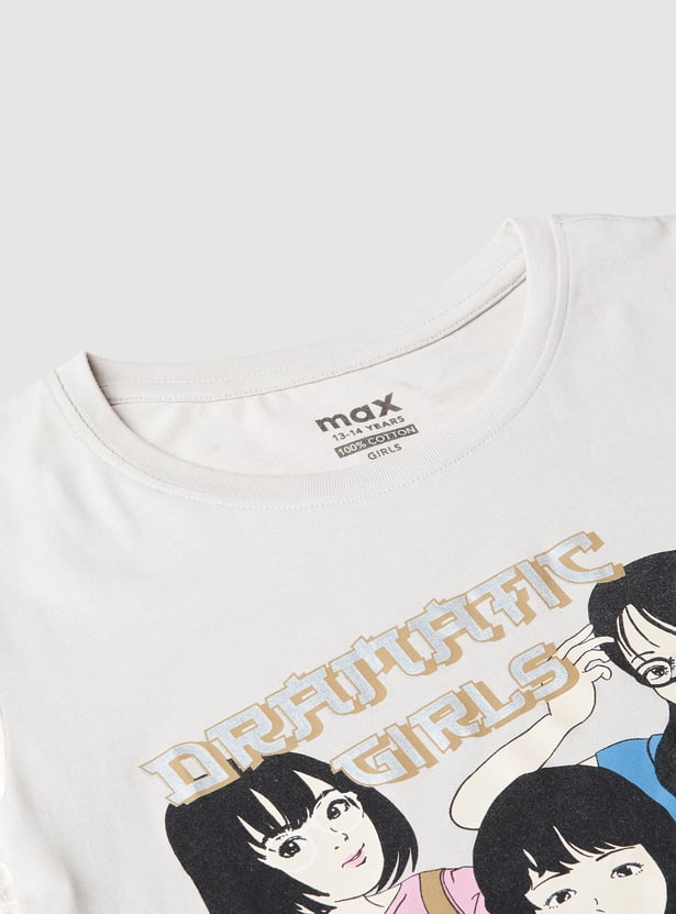 Girls Foil Printed T-shirt