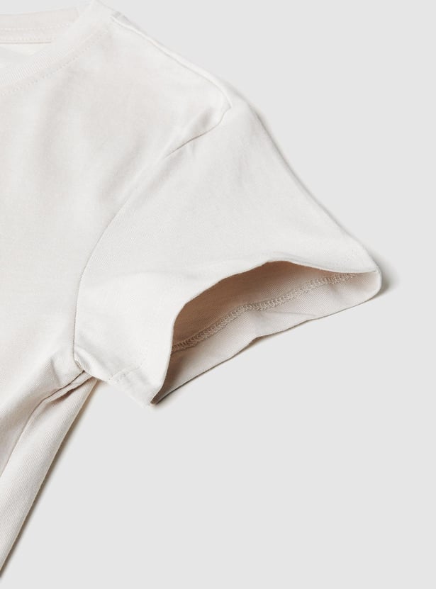 Girls Foil Printed T-shirt