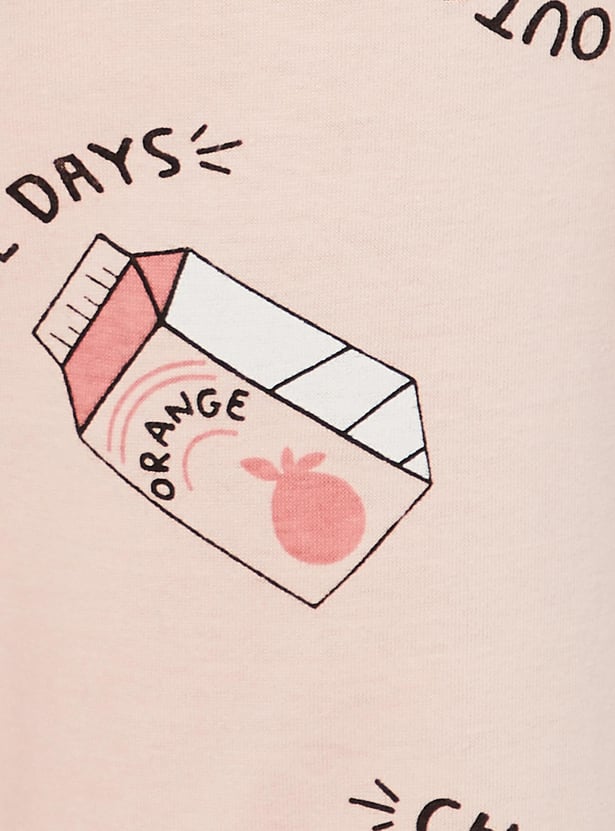 Women Printed Knit Pyjamas