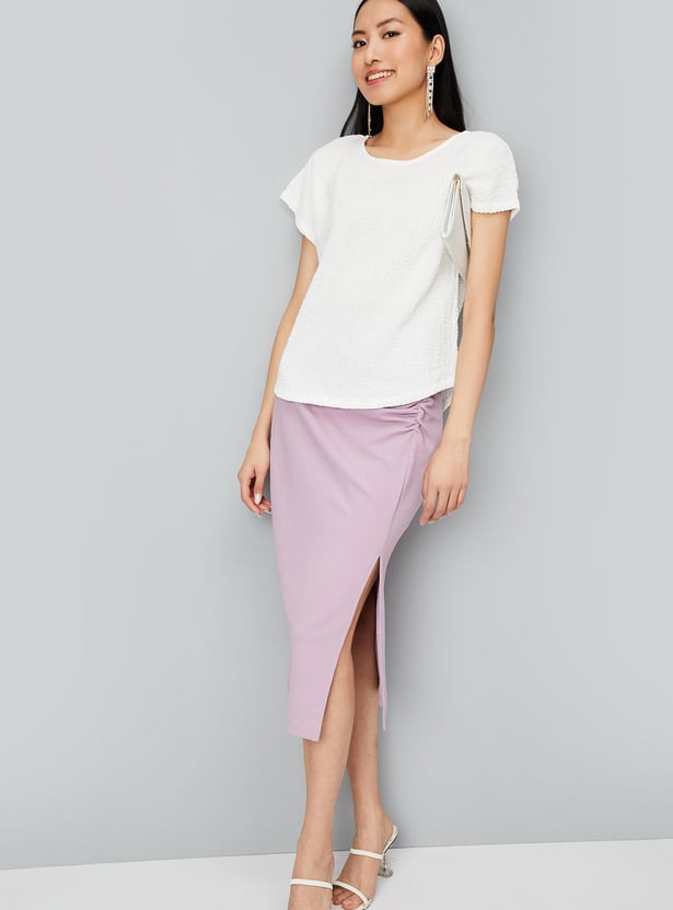 Women Textured Knit Blouse