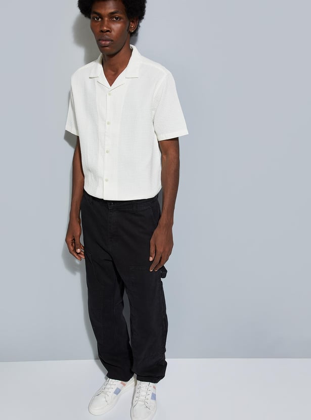 URB_N Men Textured Resort Shirt