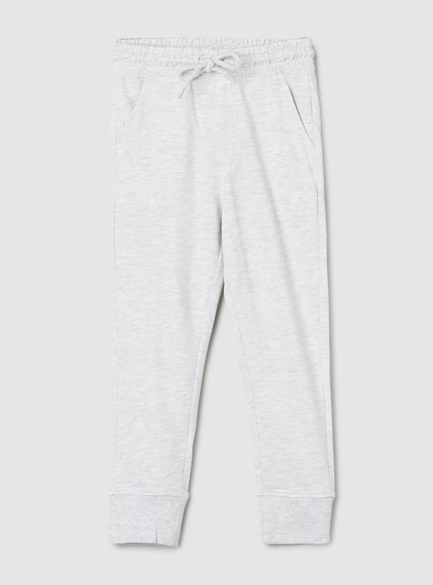 Boys Heathered Knit Joggers