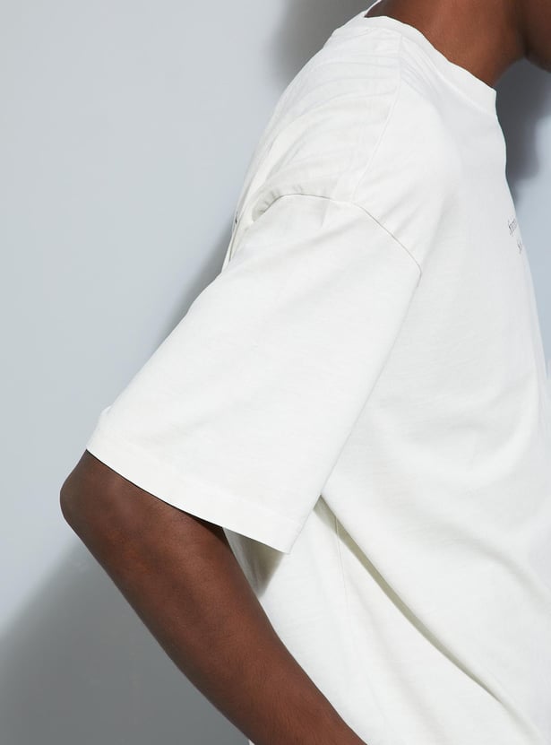 Buy URB_N Men Relaxed Fit Back Graphic T-shirt Online at just Rs