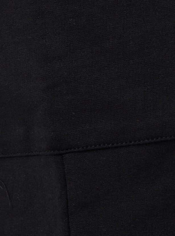 Girls Solid Elasticated Cargo Pants